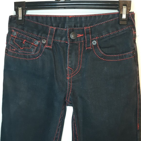 Straight jeans w/red stitching - Picture 3 of 13